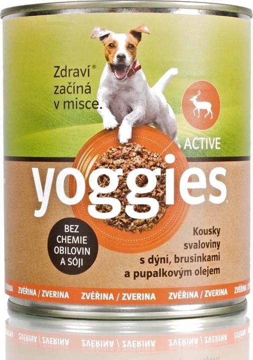 Yoggies zvěřinová s dýní brusinkami a pupálkovým olejem 800 g Yoggies zvěřinová s dýní brusinkami a pupálkovým olejem 800 g