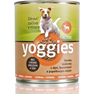 Yoggies zvěřinová s dýní brusinkami a pupálkovým olejem 800 g