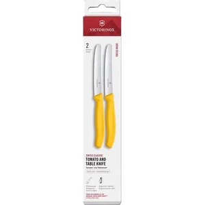Victorinox Комплект от два ножа за домати Victorinox Swiss Classic 11 см. , назъбено острие, жълти, кутия (6.7838.2C1)