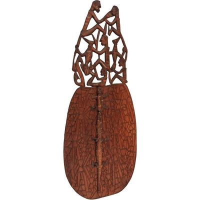 Štít Asmat dřevořezba 143 cm