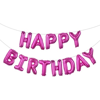 PartyDeco Set Happy Birthday mix fóliové balónky