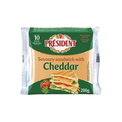 PRÉSIDENT Sýr tavený Cheddar chlaz 200 g