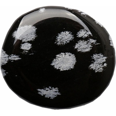 Nefertitis Obsidián vločka placička - cca 3 - 4 cm