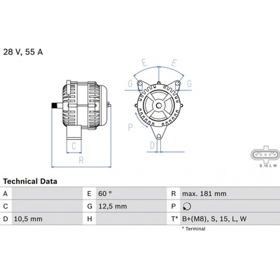Alternátor BOSCH 0 986 042 580