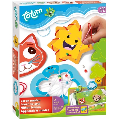 Totum Творчески комплект Totum - Уший сам, Цветни фигури (T740044)