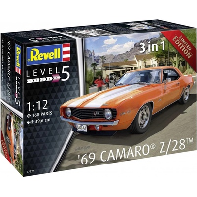 REVELL Plastic ModelKit auto 07727 69 Chevy Camaro 1:12