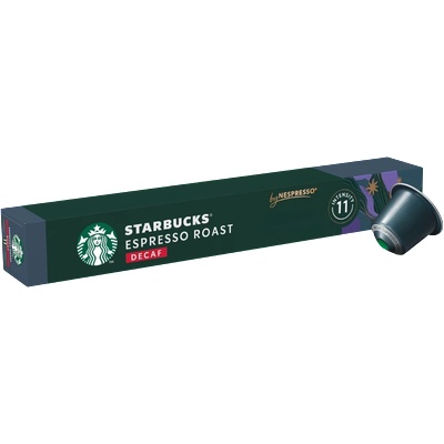 Starbucks Кафе капсули Starbucks Espresso Roast Decaffeinated безкофеин съвместими с Nespresso, 10 капсули