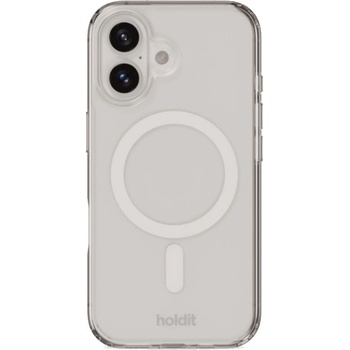 Holdit Калъф Holdit - MagSafe Case, iPhone 16, бял/прозрачен (7330985164958)