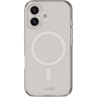 Holdit Калъф Holdit - MagSafe Case, iPhone 16, бял/прозрачен (7330985164958)