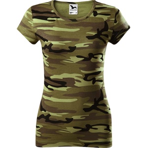 MALFINI Malfini camo pure c22 / Дамска камуфлажна тениска - камуфлажно зелена xxl (c223417)