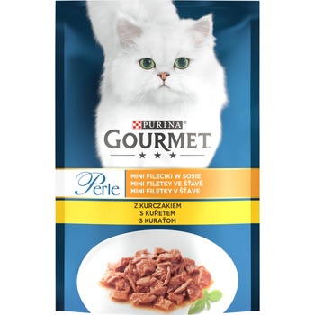 Gourmet Purina Gourmet Perle котешка храна Мини филе в пилешки сос 85 г