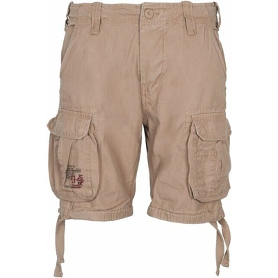 Airborne Vintage shorts Patch béžové