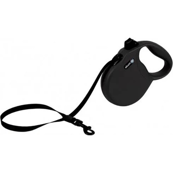 Alcott Wanderer Retractable Leash - автоматичен повод Пътешественик, ЧЕРЕН, размер S - дължина на повода 4, 8 м - подходящо за кучета до 20 кг WRSBK