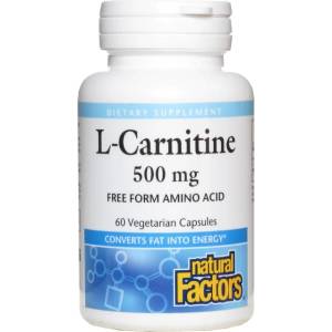 Natural Factors L-Carnitine 500 mg [60 капсули]