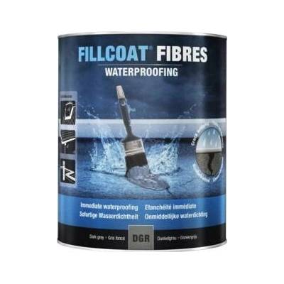 Rust-Oleum Fillcoat Fibres tmavě šedá hydroizolační nátěr se skelným vláknem 1 l