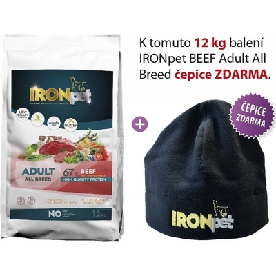 Ironpet Beef Adult All Breed hovädzie 12 kg