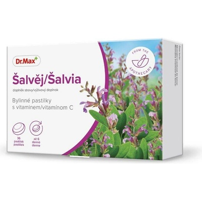 Dr.Max Šalvěj Bylinné pastilky 36 pastilek