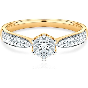 SAVICKI Годежен пръстен Savicki: двуцветно злато, диаманти