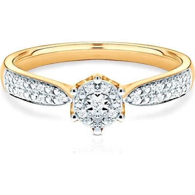 SAVICKI Годежен пръстен Savicki: двуцветно злато, диаманти