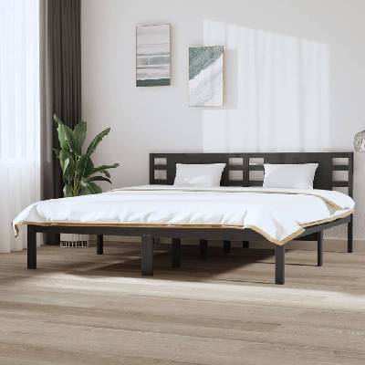 Nábytek XL 3104240 Rám postele šedý masivní borovice