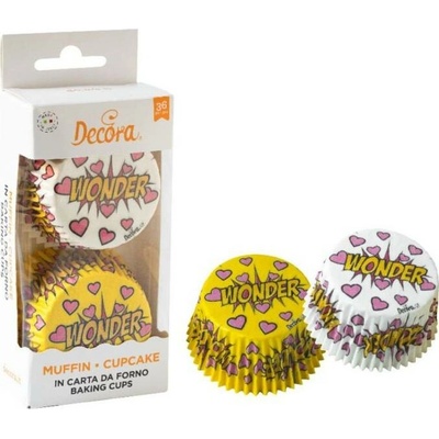 Decora Košíky na muffiny Wonder 36ks 50x32mm