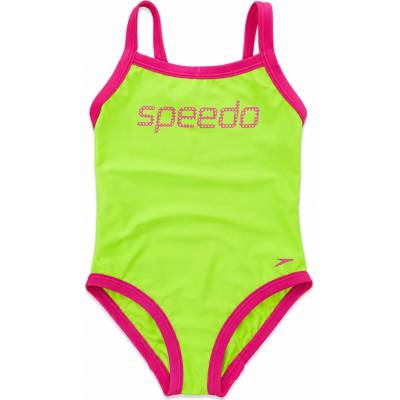 Speedo Logo 1PCE IF dívčí plavky zelené