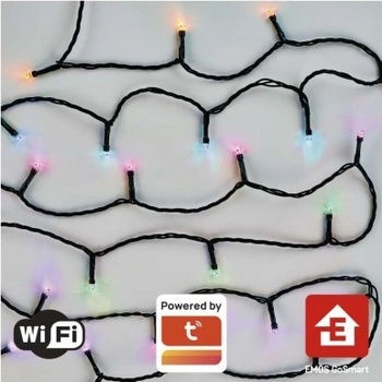 EMOS Lighting GoSmart LED vianočná reťaz 24 m vonkajšia aj vnútorná RGB programy časovač wifi