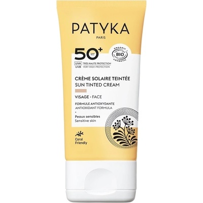 Patyka Suncare Тониран слънцезащитен крем за лице, SPF50, 40 ml