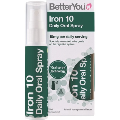 BetterYou Iron 10 Орален спрей, 10 mg, 25 ml, 32 дневни дози, Better You