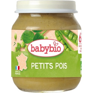 Babybio Био зеленчуково пюре Babybio - Зелен грах, 6 м+, 130 g (3288131500447) - ozone