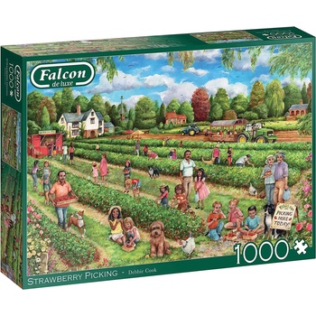Image 1 of Falcon - Puzzle Strawberry Picking - 1 000 piese