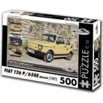 Retro cars - Puzzle Fiat 126 P/650E Maluch (1987) - 500 piese