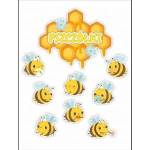 LearnHow Decoration - Group of bees 9el