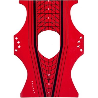 Expa nails šablony oboustranné červené 50 ks