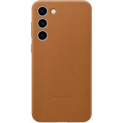 Samsung Калъф Samsung - Leather, Galaxy S23 Plus, кафяв (8806094770407)