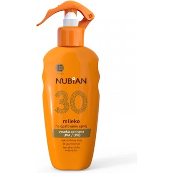 Nubian SPF30 mléko na opalování spray 200 ml