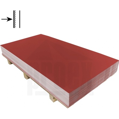 Lindab Tabule jednostranná 0,5 x 1250 x 2000 mm RAL 3009 tmavě červená