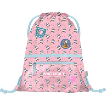 BAAGL Торбичка с джоб Minecraft Panda BAAGL | Rozov | Момичешки | UNI