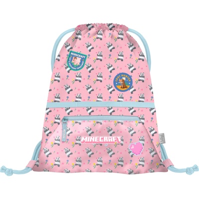 BAAGL Торбичка с джоб Minecraft Panda BAAGL | Rozov | Момичешки | UNI