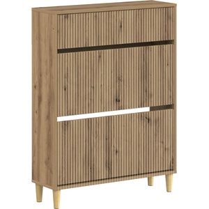 vidaXL Шкаф за обувки ARNHEM 78 x 24 x 103 см Инженерна дървесина (896664)