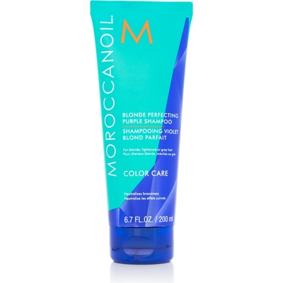 Moroccanoil Color Care Blonde Perfecting Purple Shampoo šampon pro neutralizaci žlutých tónů blond vlasů 200 ml