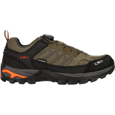 CMP Мъжки мултиспорт обувки CMP Rigel Low Fitgo Trekking Shoes WP Multisport shoes - Olive / Flame - размер 43 (EU) (022-1320-0315)