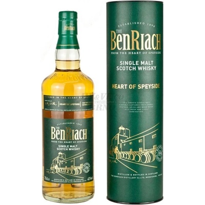 BenRiach Heart of Speyside 40% 0,7 l (tuba)