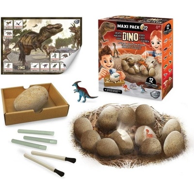 BUKI DinoEggs MaxiPack vykopávka 12ks vajíčok