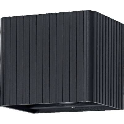 OSRAM Фасаден аплик Osram - Striped Cube, 15W, IP65, тъмносив (4099854709524)