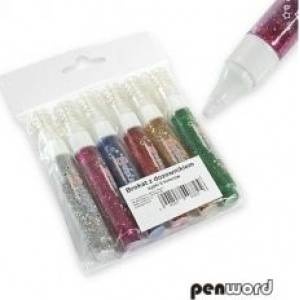 Penword Polsirhurt Glitter with loose dispenser 6 colors