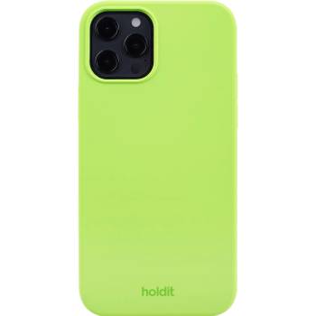 Holdit Калъф Holdit - Silicone, iPhone 12/12 Pro, Acid Green (7330985157516)