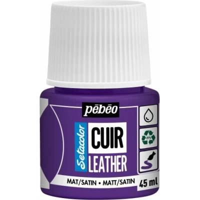 Pebeo Setacolor matt satin farba na kožu 45 ml baklažánová fialová