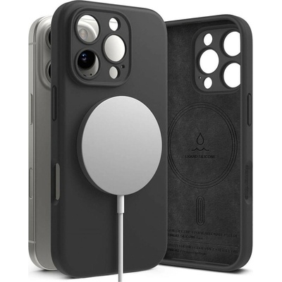 Ringke Magsafe Калъф за iPhone 16 Pro Max, Ringke Silicone Magnetic Case, Черен (8809961789625)