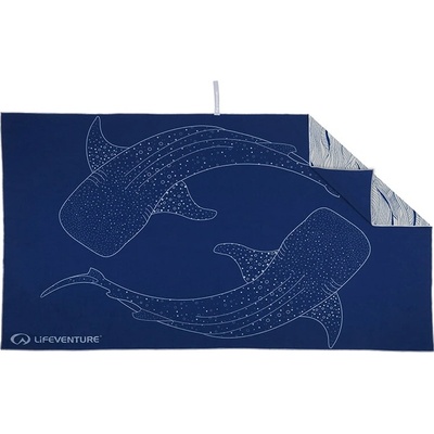 Lifeventure Recycled SoftFibre Trek Towel Whale 150 x 90 cm